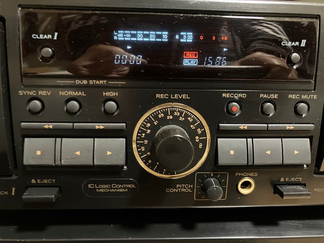 【美品・動作品】TEAC W-790R ダブルカセットデッキ／カセットテープ付き