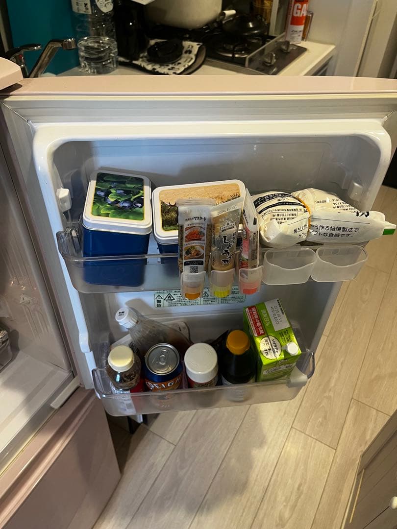 シャープ 冷蔵庫 SJ-14E2-P ピンク 2015年製