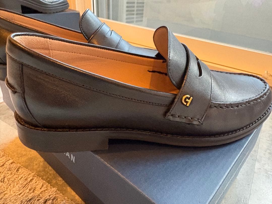 【COLE HAAN】ラックス ピンチ ペニー ローファー ブラック 24センチ