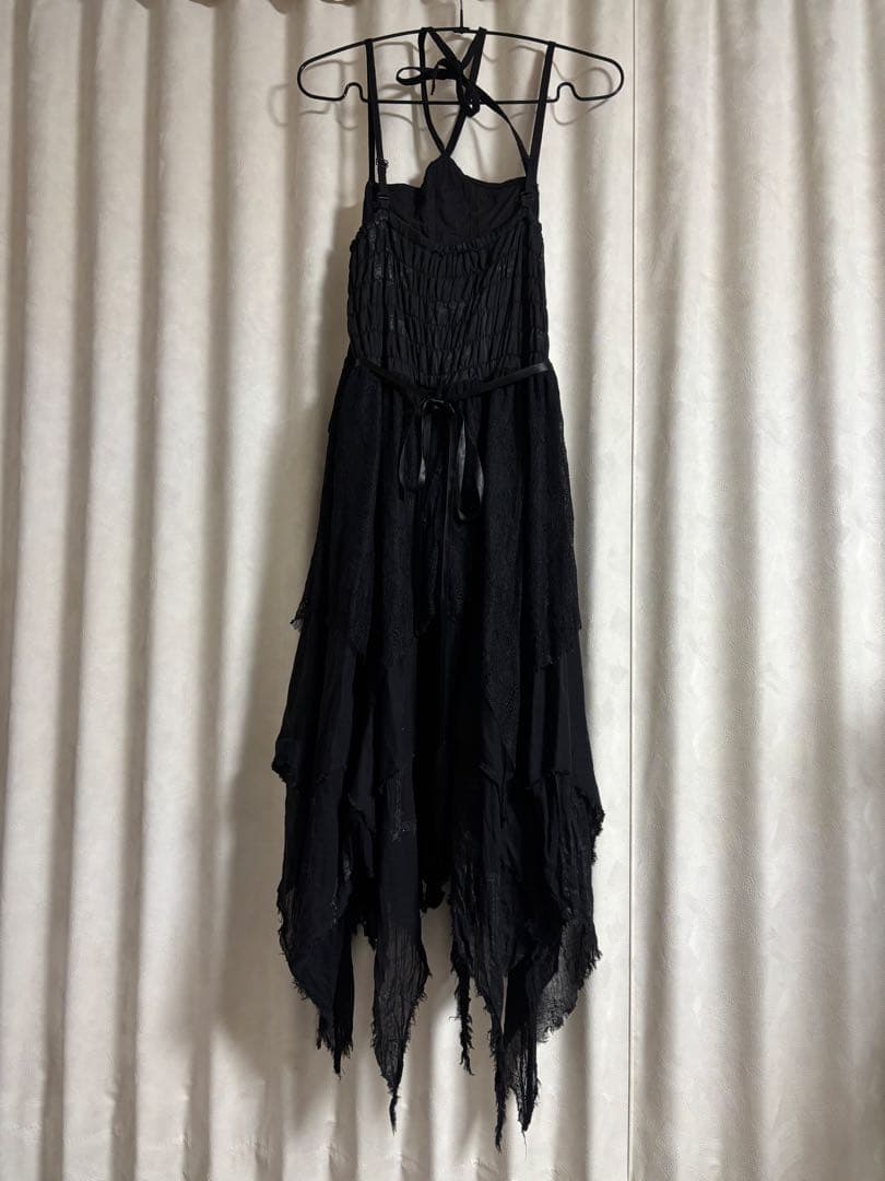 h.NAOTO BLOOD ホルターネックキャミソールワンピース