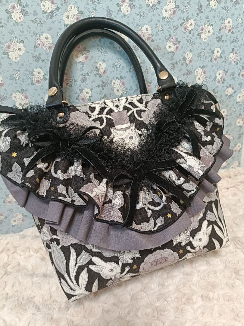 は*☆様 ジョリーフルール　SHOWTIME ブラック　フリルトート