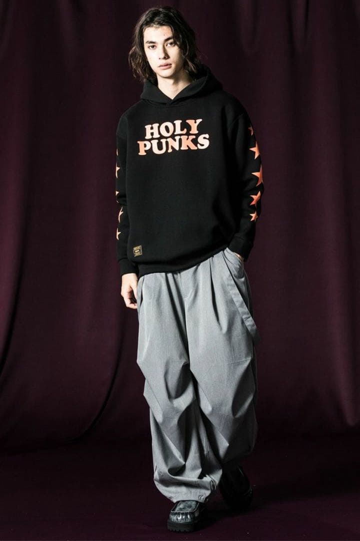 glamb サスペンダーニータックスラックス メンズ