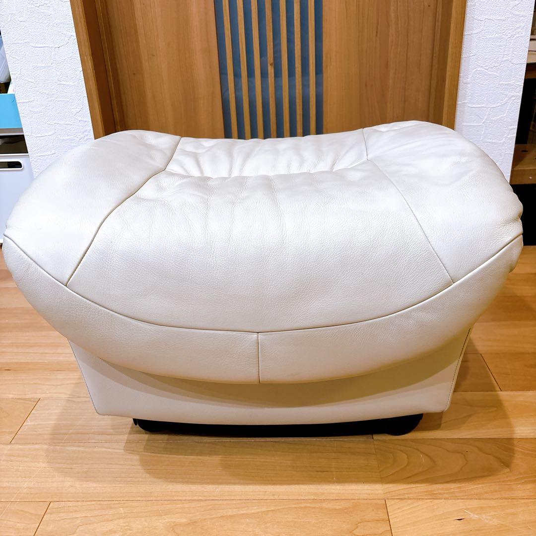 【美品】karimoku カリモク オットマン スツール ZTシリーズ 本革