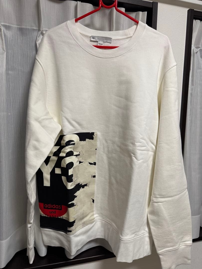 adidas Y-3 ホワイト クルーネックスウェット 内田すずめ