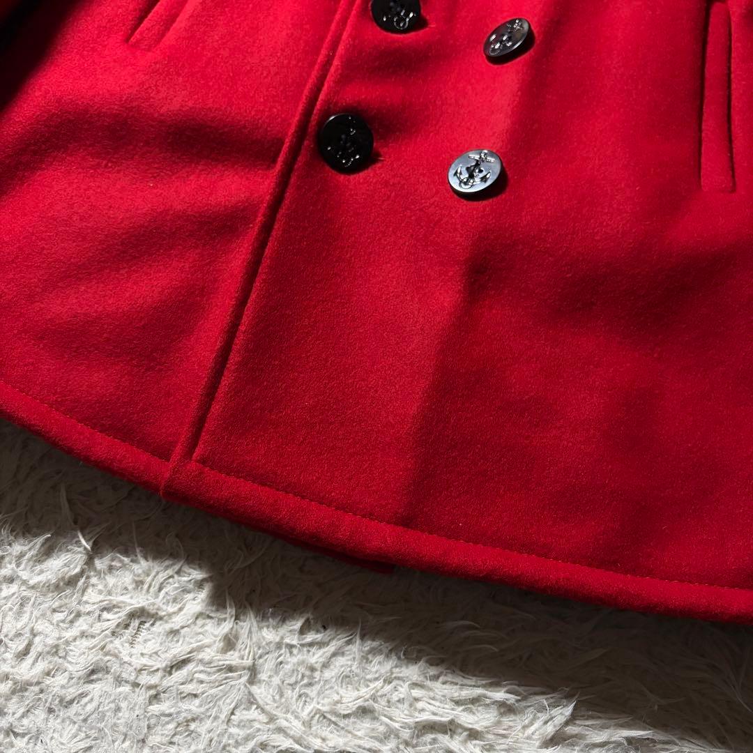 極美品■schott ピーコート　740B キルティング　レッド　20