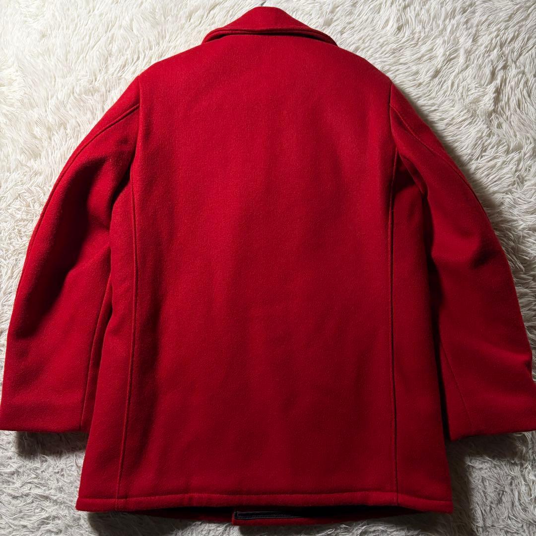 極美品■schott ピーコート　740B キルティング　レッド　20