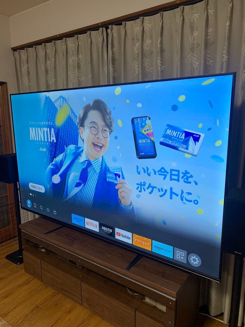 TEES 85v型液晶テレビ　fire tv stick HD付き※引取or輸送