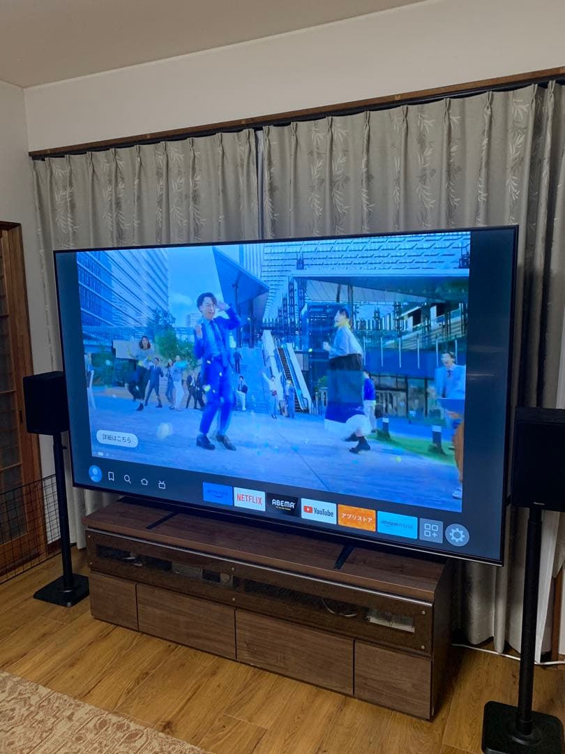 TEES 85v型液晶テレビ　fire tv stick HD付き※引取or輸送