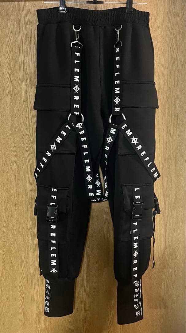 REFLEM(レフレム)ブラックカーゴパンツ