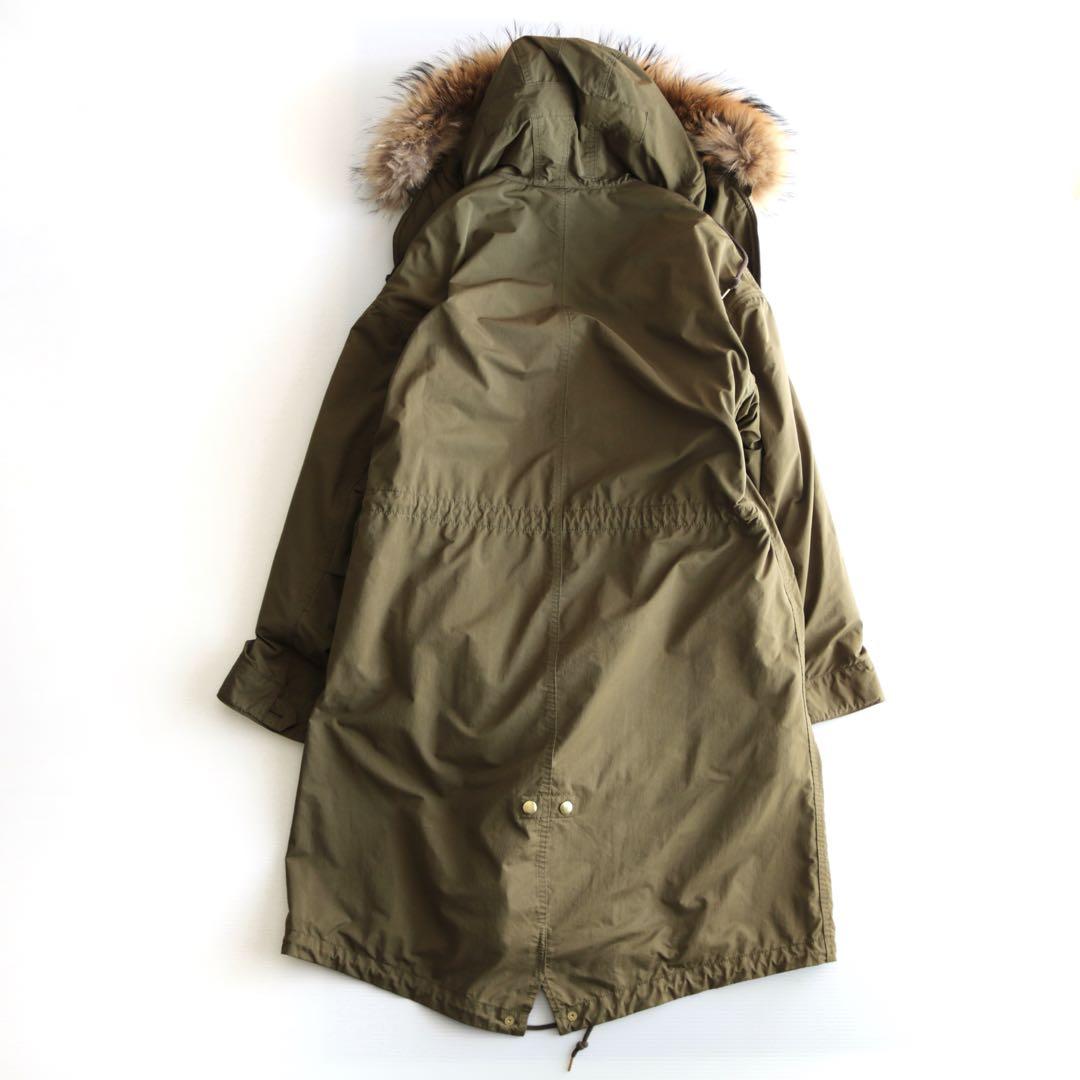 ドゥーズィエムクラス M65モッズコート ロング ファー ライナー付き カーキ