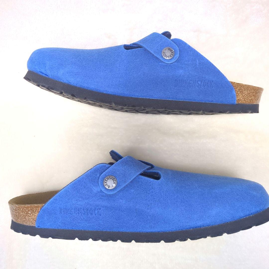 BIRKENSTOCK【美品】39 ボストン　ブルー　クロッグ　サンダル　サボ