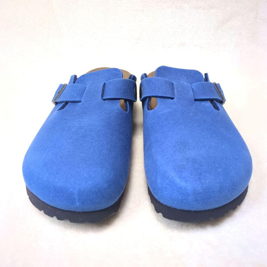 BIRKENSTOCK【美品】39 ボストン　ブルー　クロッグ　サンダル　サボ