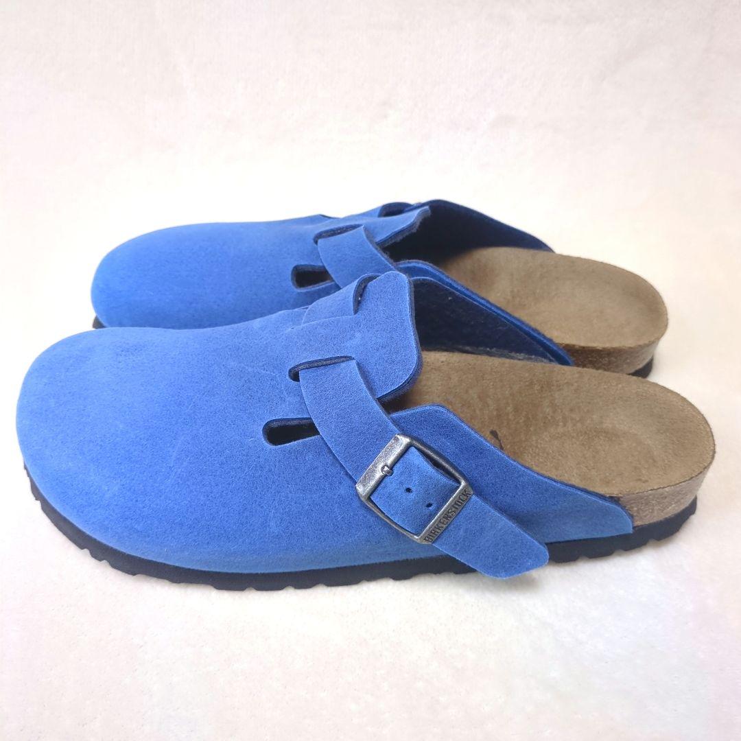BIRKENSTOCK【美品】39 ボストン　ブルー　クロッグ　サンダル　サボ