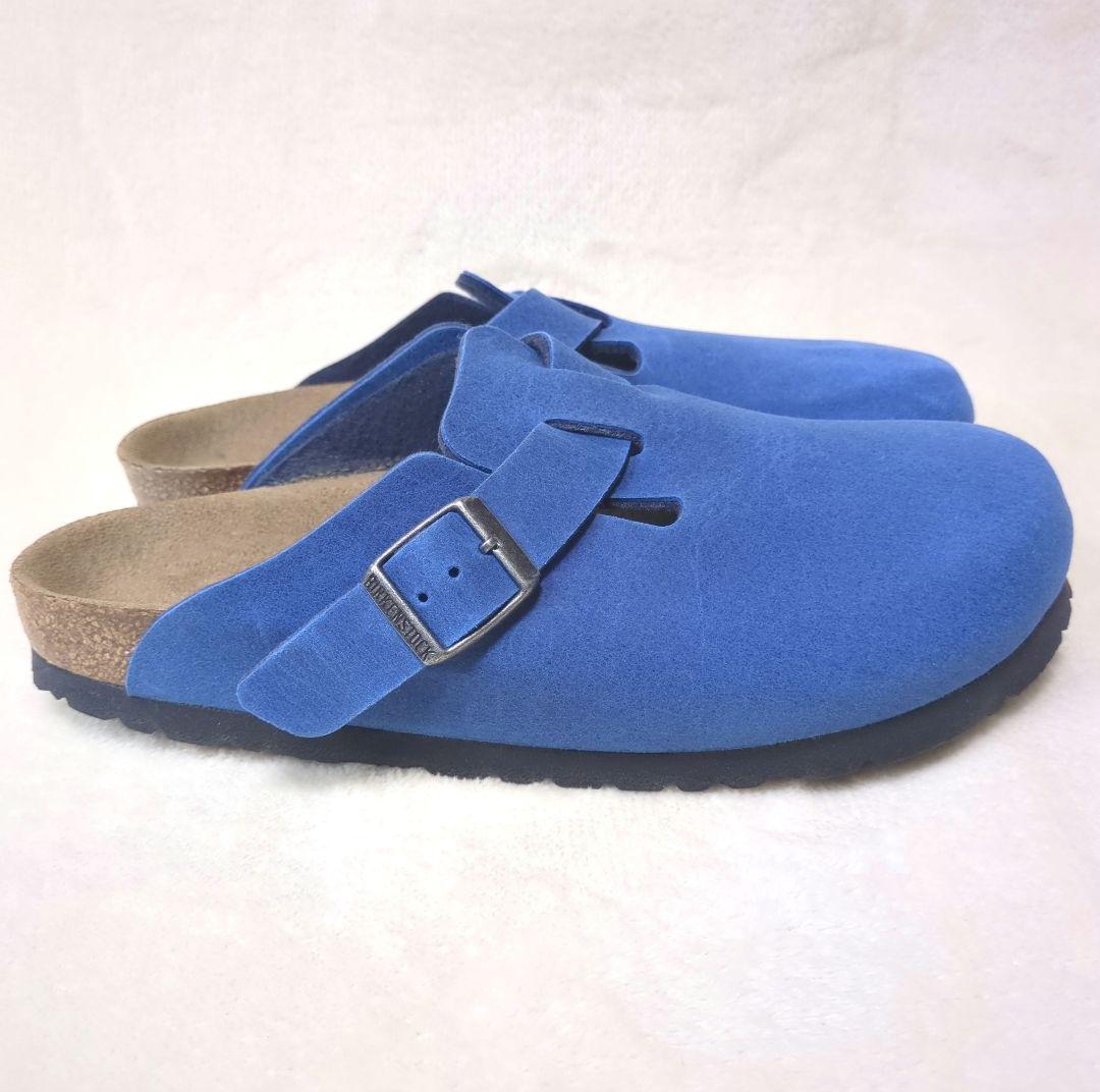 BIRKENSTOCK【美品】39 ボストン　ブルー　クロッグ　サンダル　サボ