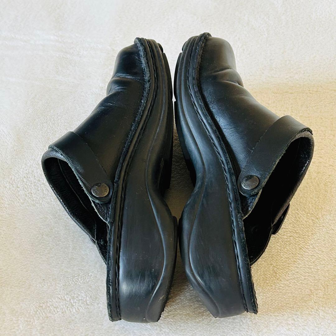 希少　ナオト　アイリス　マットブラック　サポ　レザーサンダル　コンフォート　37