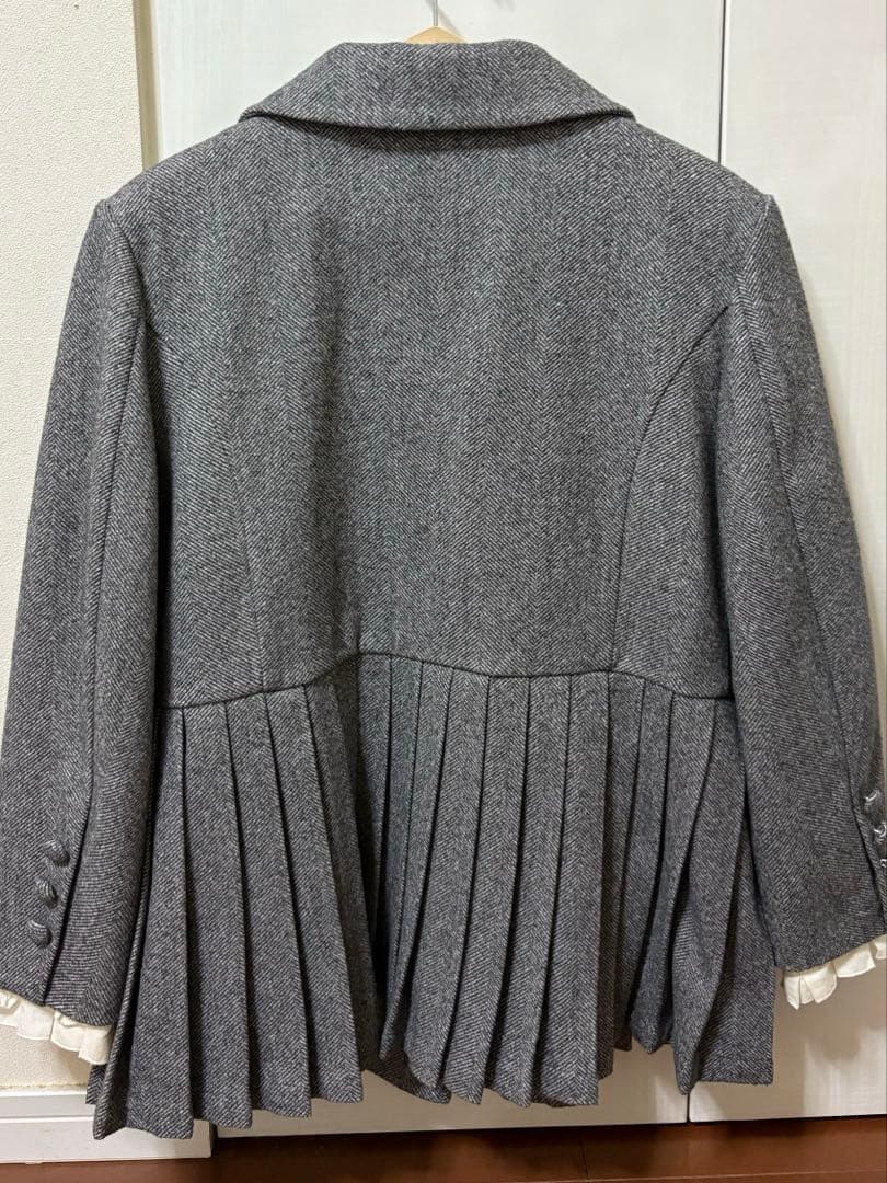 なーepine pleats frill jacket グレー