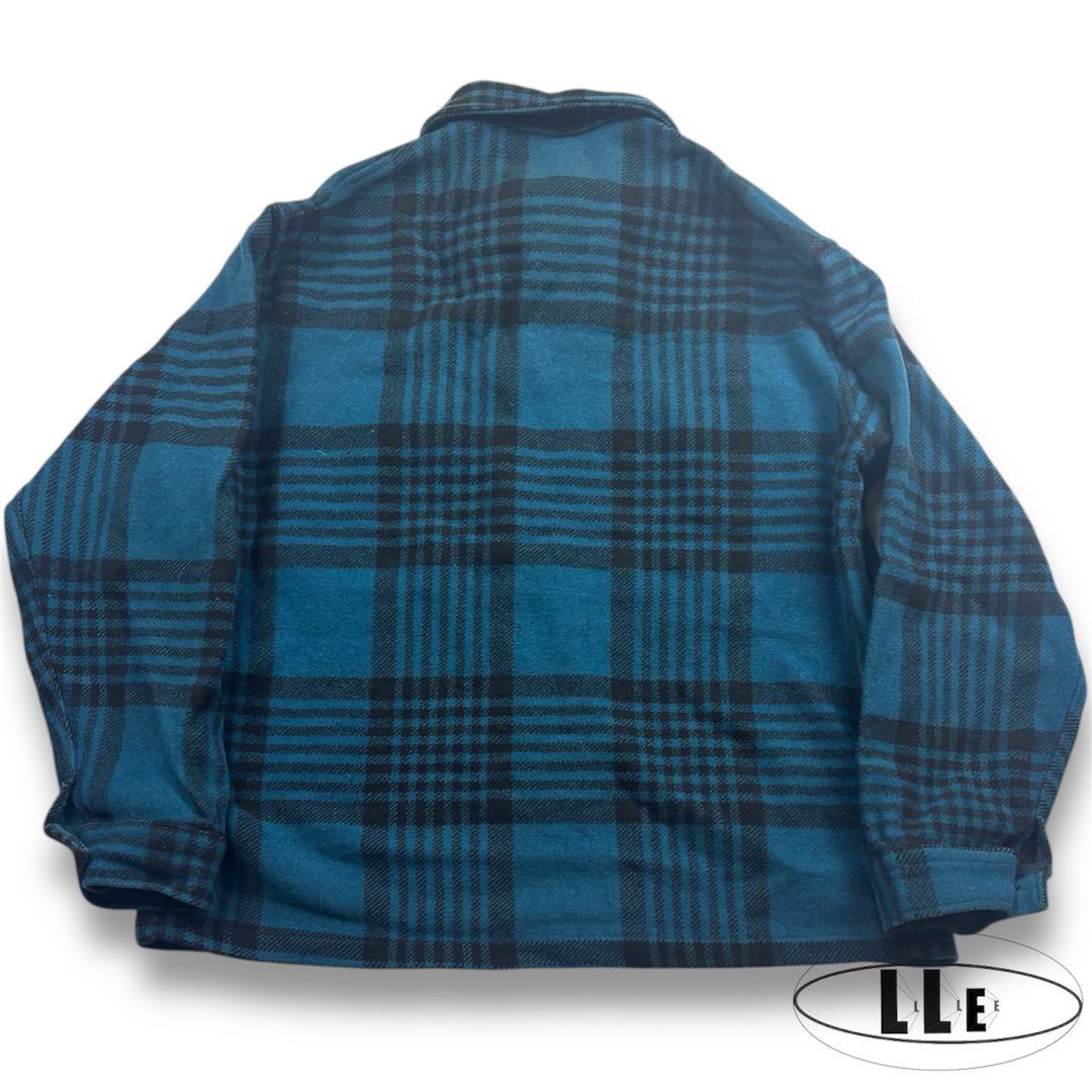 70s USA製 ペンドルトン オンブレ CPO シャツ ジャケット シャドー