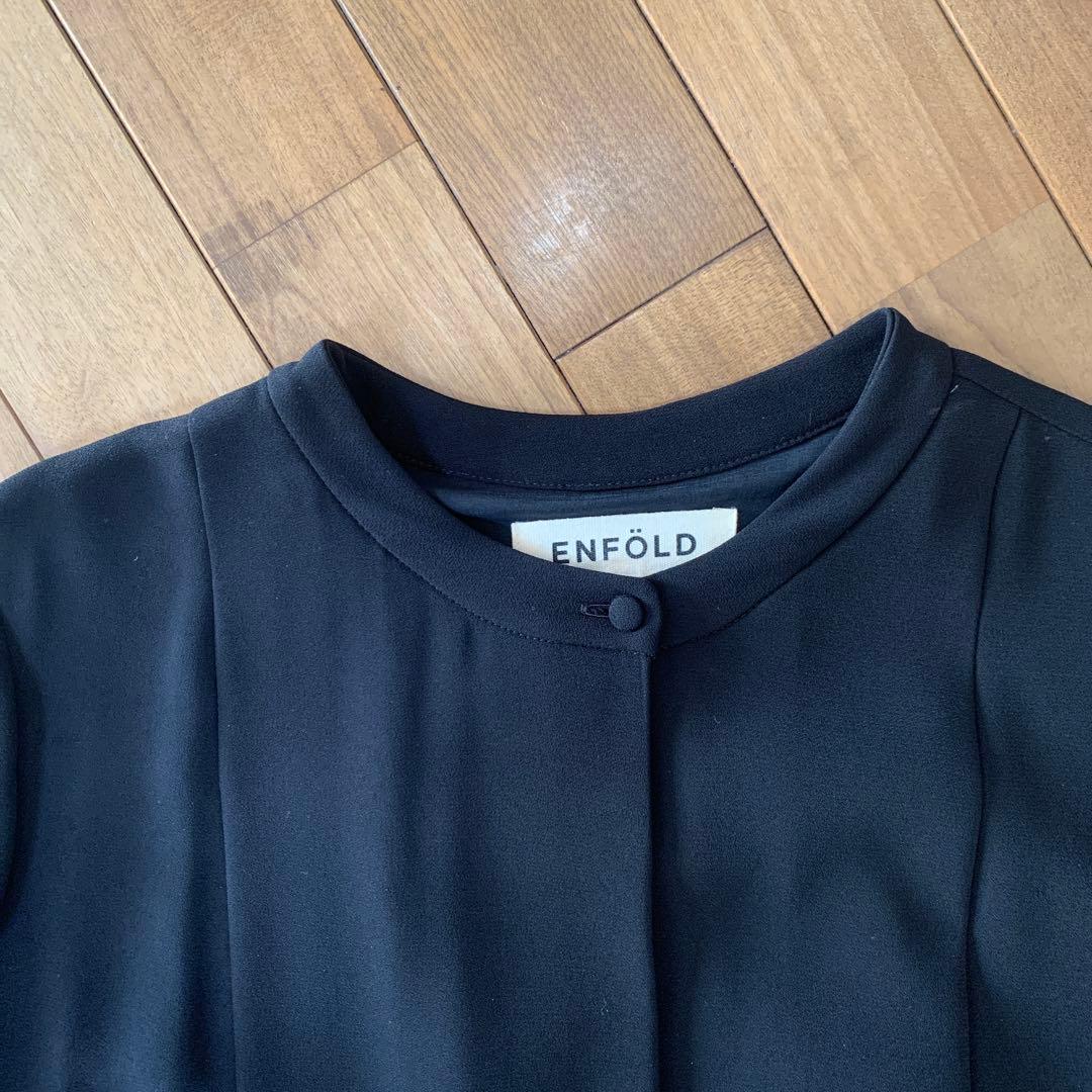 【極美品】ENFOLD エンフォルド　ソフトジョーゼットプリーツワンピース 38