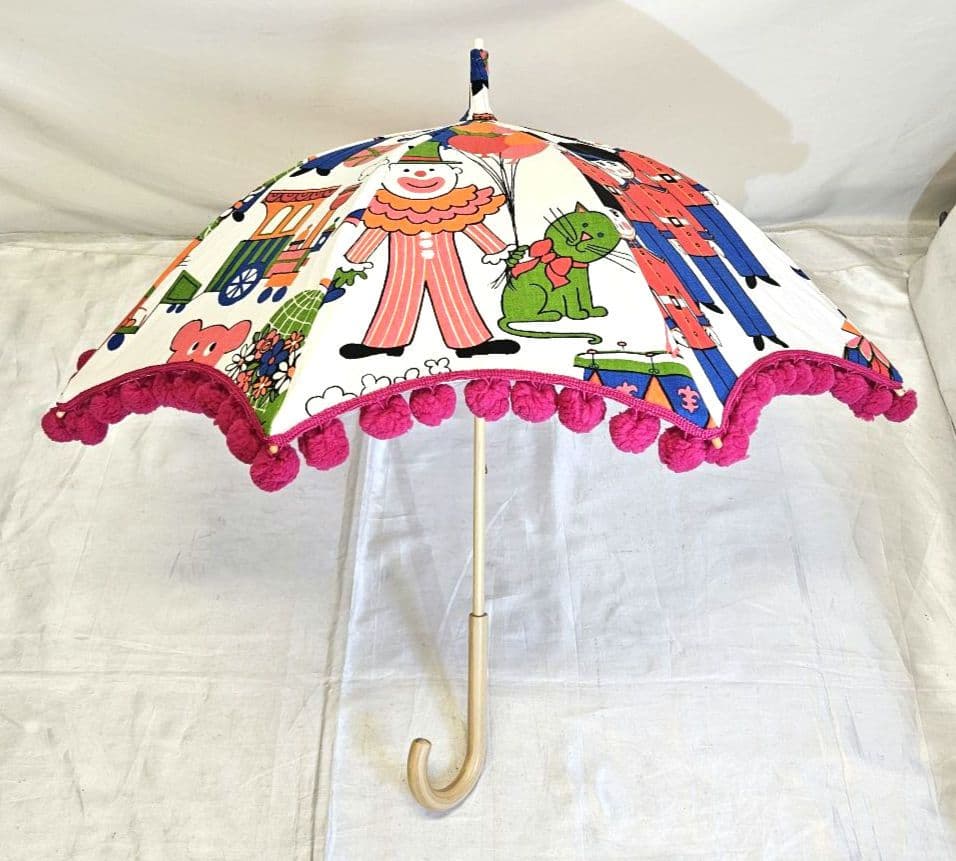 希少　nuts　ナッツ　長傘　日傘　ポップ　カラフル　レトロ　ヴィンテージ
