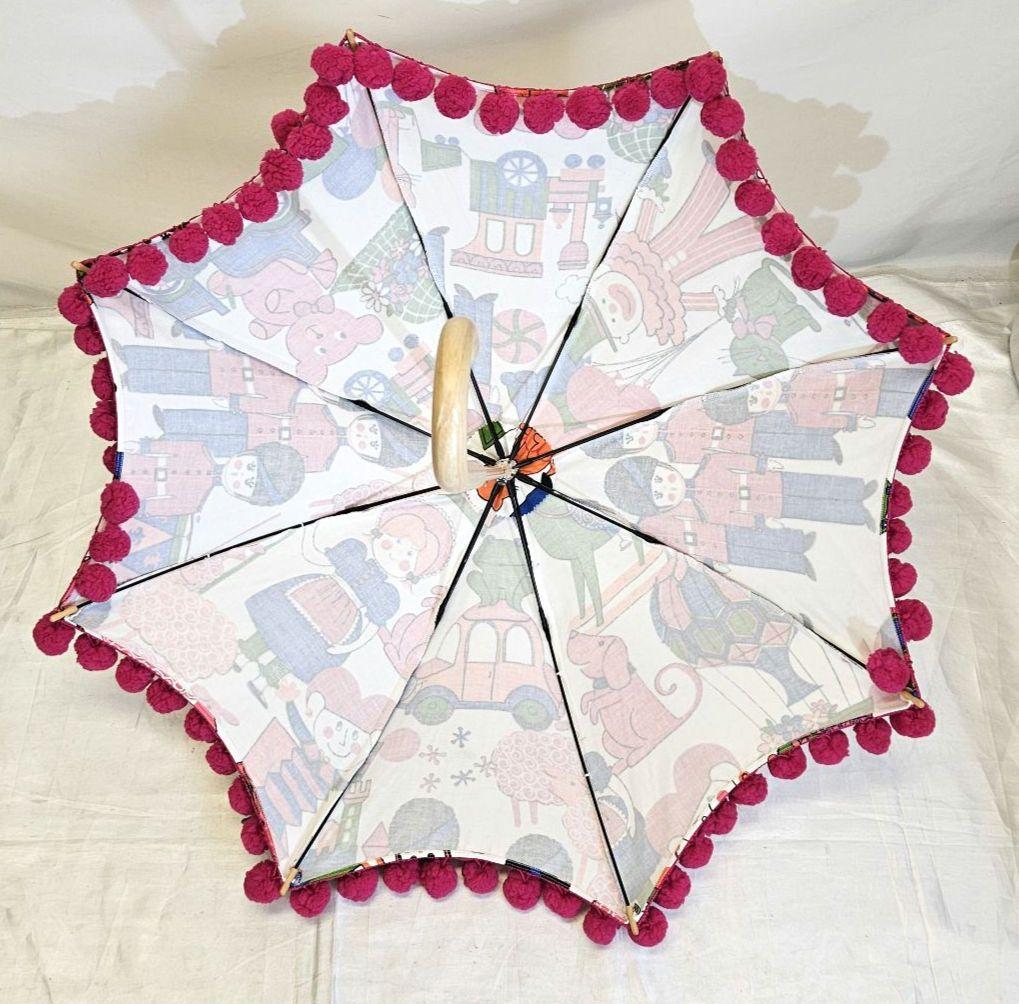 希少　nuts　ナッツ　長傘　日傘　ポップ　カラフル　レトロ　ヴィンテージ