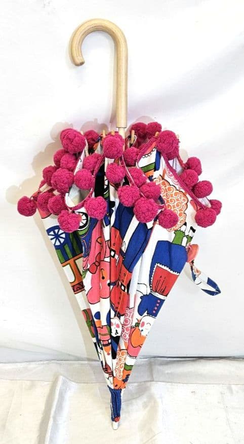 希少　nuts　ナッツ　長傘　日傘　ポップ　カラフル　レトロ　ヴィンテージ