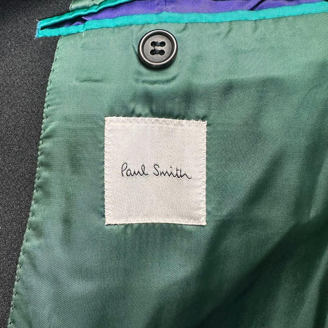 未使用級 現行 ポールスミス セットアップ 黒 総裏 L 秋 冬