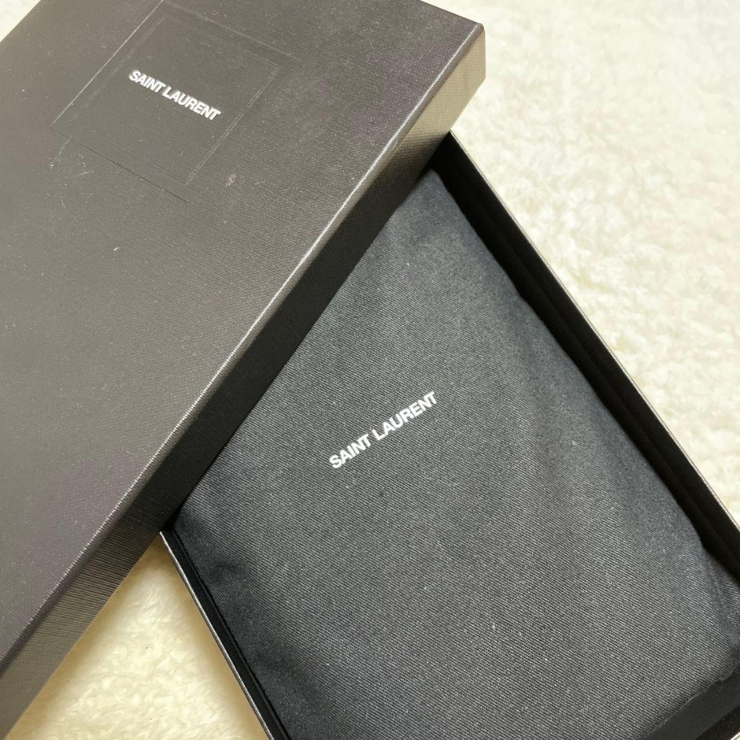 SAINT LAURENT　サンローラン　長財布　ブラック　クロコ　極美品‼️