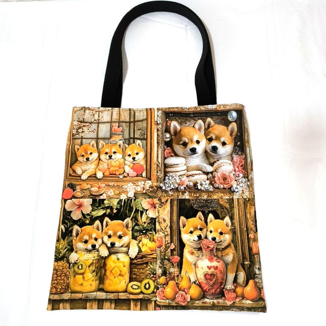 豆柴助様】ハンドメイドオーダー★柴犬★トートバッグ　4点