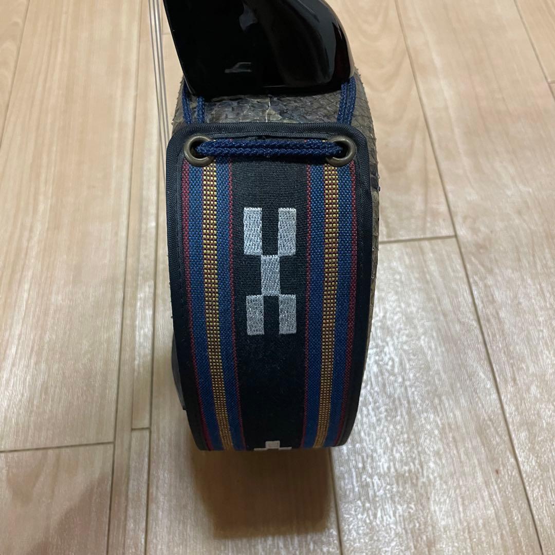 三線　沖縄　ヘビ　蛇皮　本蛇皮