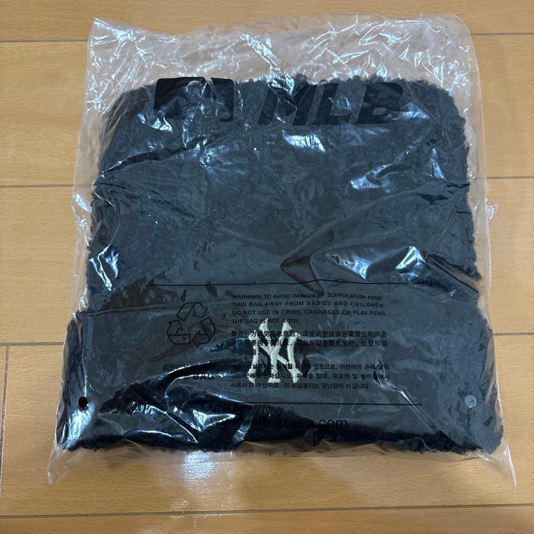 MLB 猫耳 ブラック aespaカリナ着用 韓国 ニット帽 ビーニー 冬服