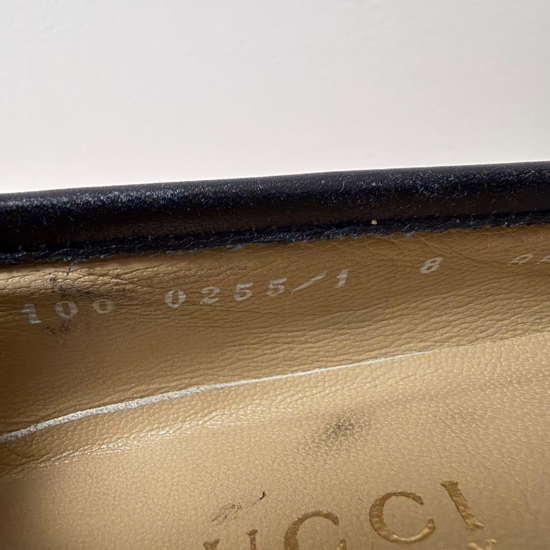 グッチ　ホースビット　ローファー　スエード　ネイビー　8サイズ