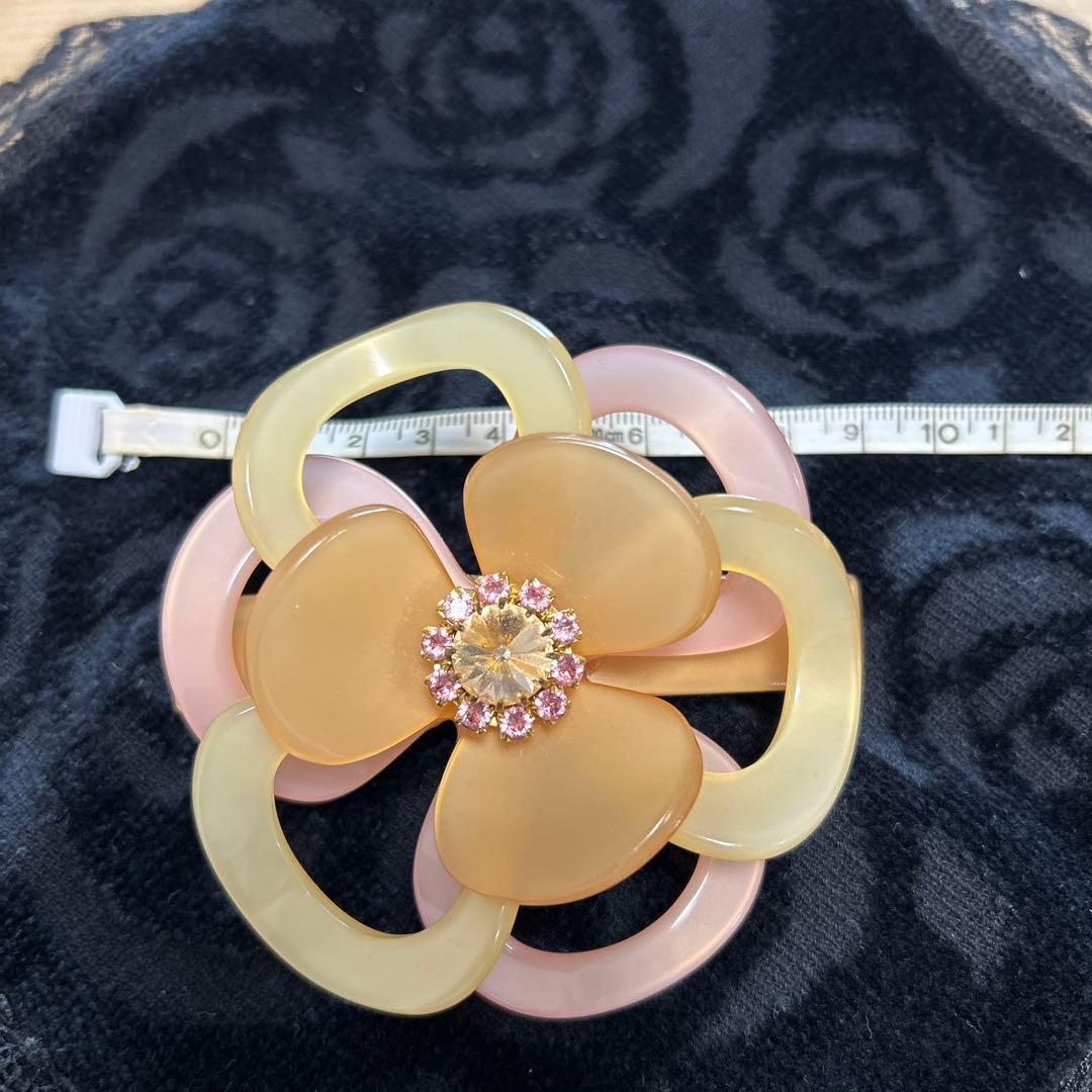 アッカ ピンク&クリーム　バレッタ