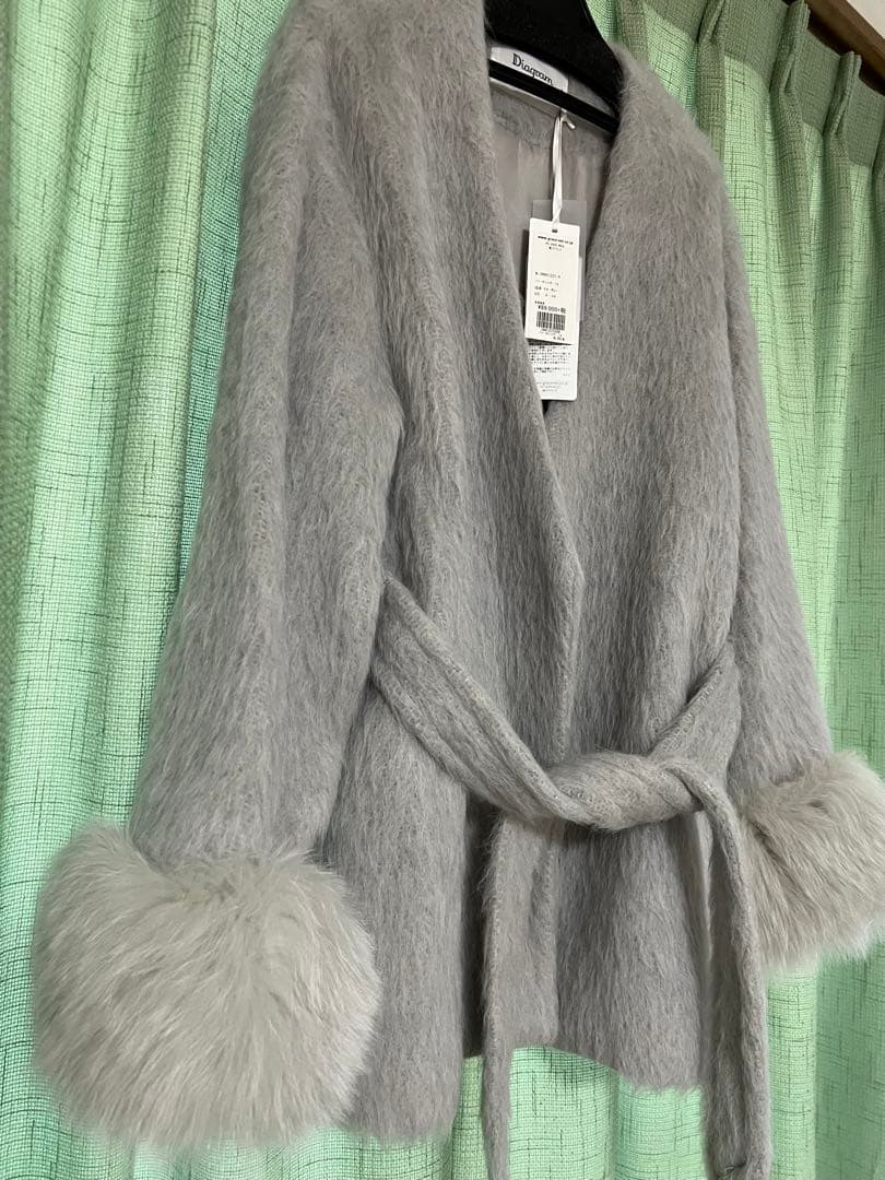 グレースコンチネンタル☆ダイアグラム ファー付きシャギージャケット