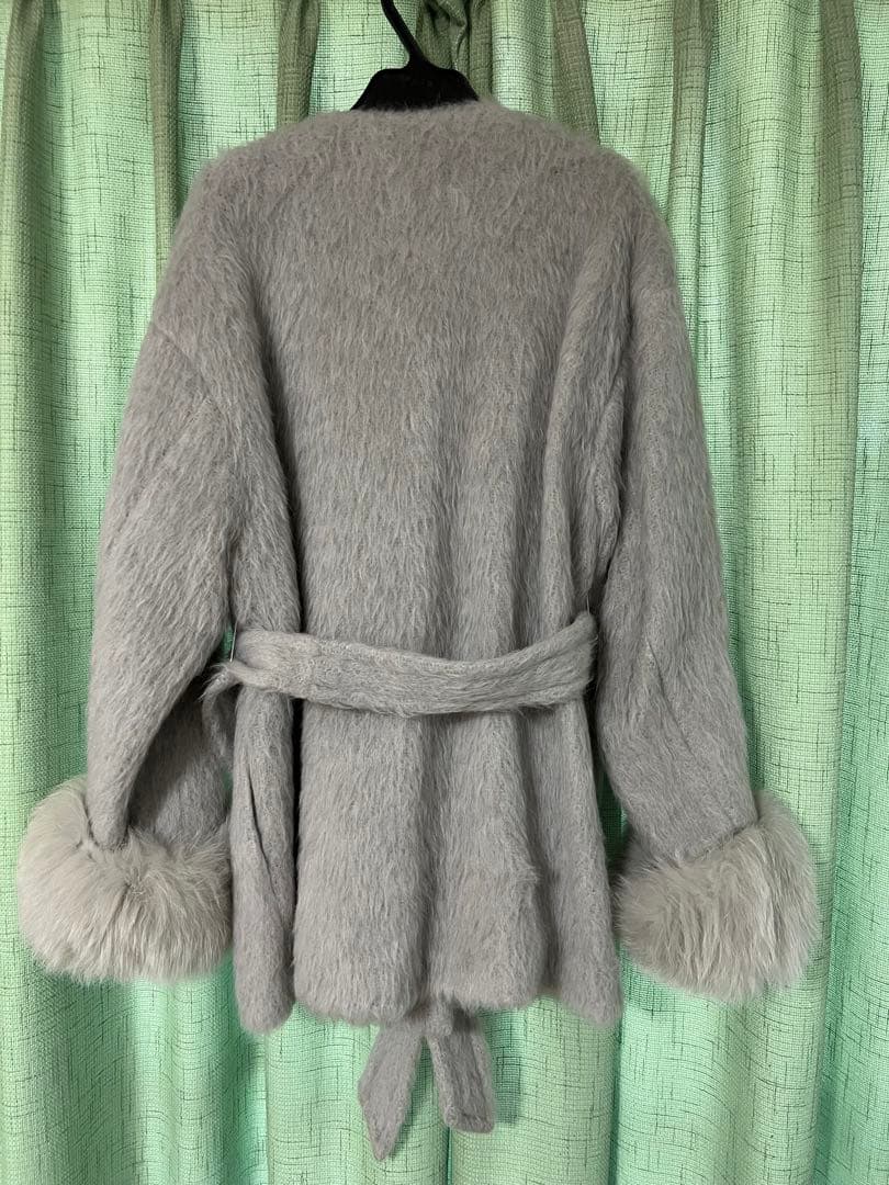 グレースコンチネンタル☆ダイアグラム ファー付きシャギージャケット