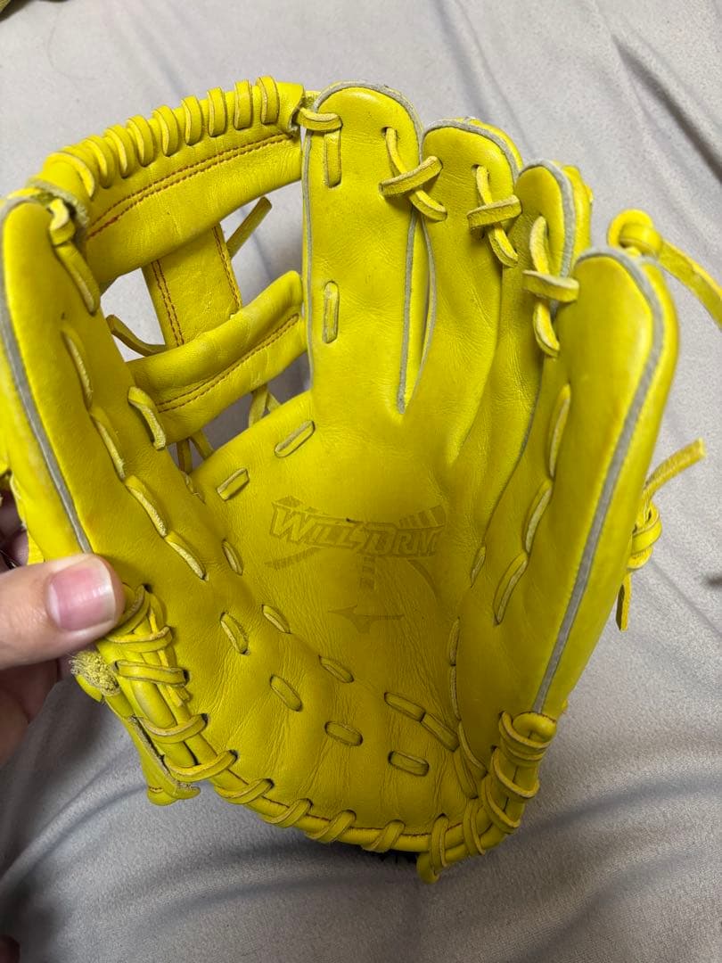 ミズノ 軟式グローブ イエロー オレンジ