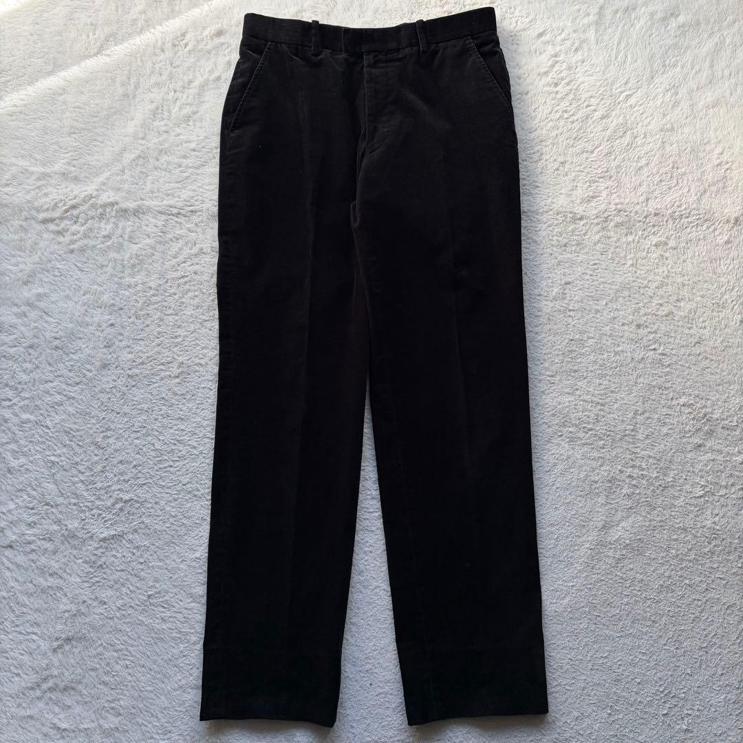 極美品✨ポールスミス スーツ コーデュロイ 裏地マルチストライプ ブラック XL