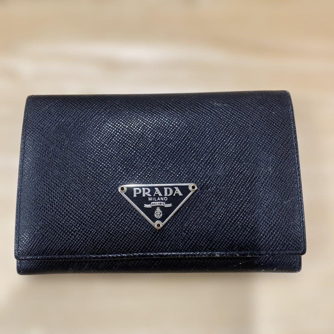 PRADA ブラックレザー 名刺入れ