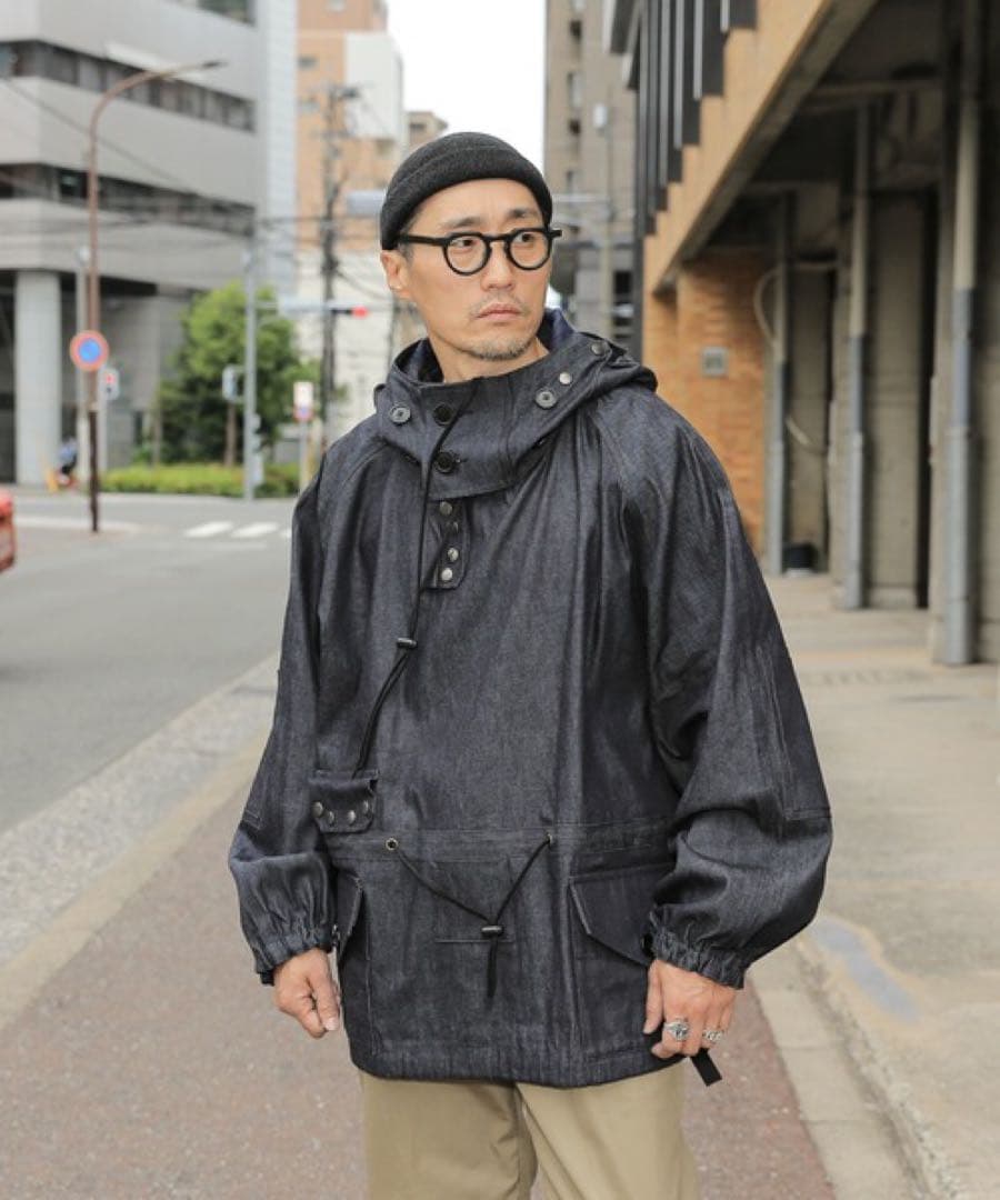 WAIPER.inc  NAVY SMOCK PARKA 岡山デニム