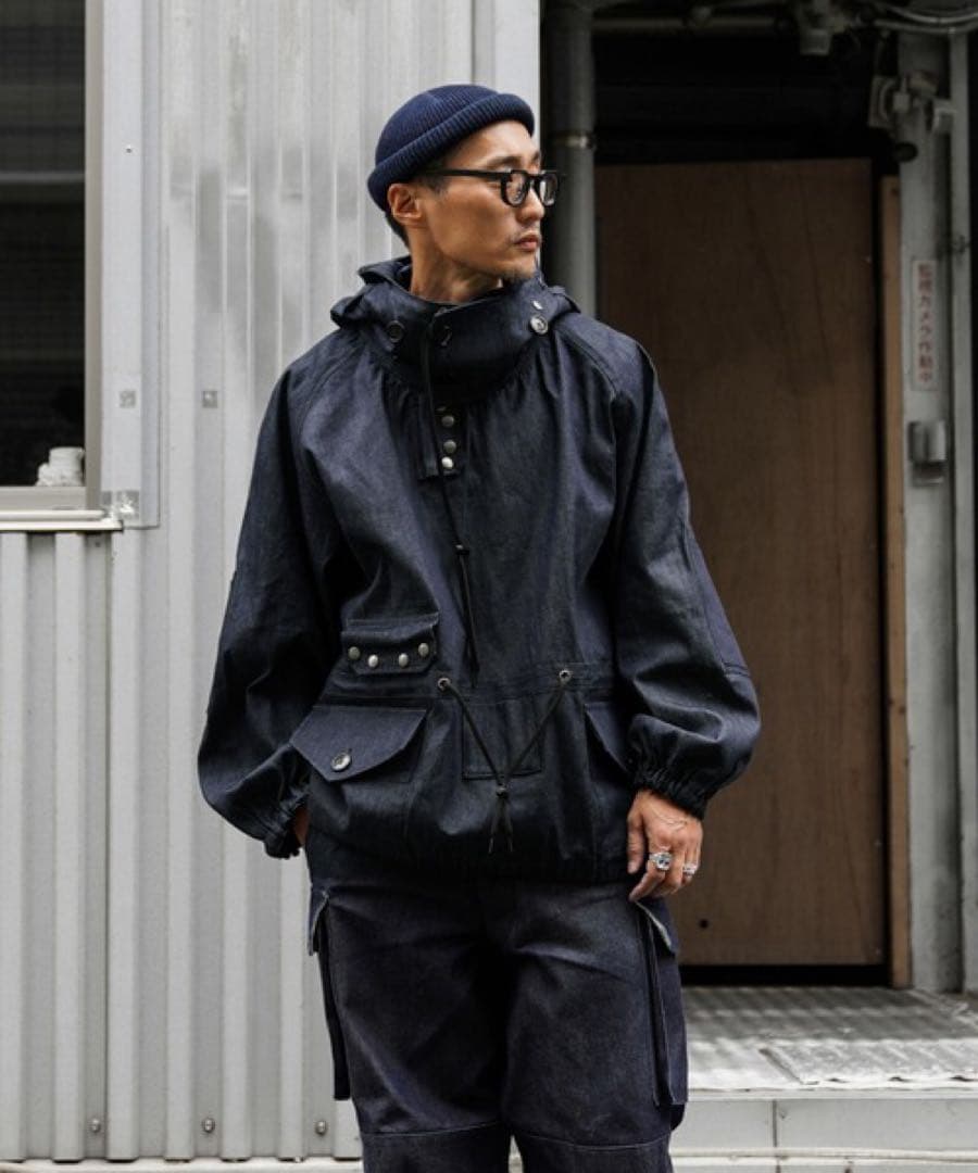 WAIPER.inc  NAVY SMOCK PARKA 岡山デニム