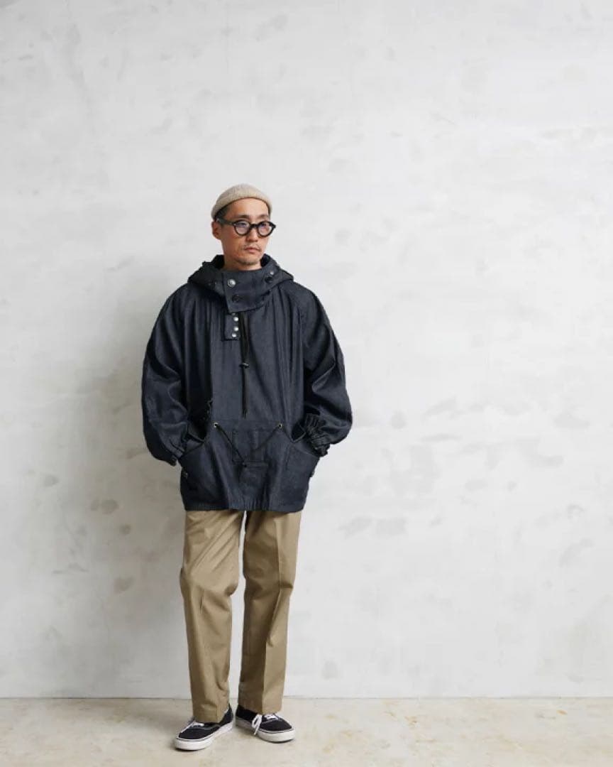 WAIPER.inc  NAVY SMOCK PARKA 岡山デニム