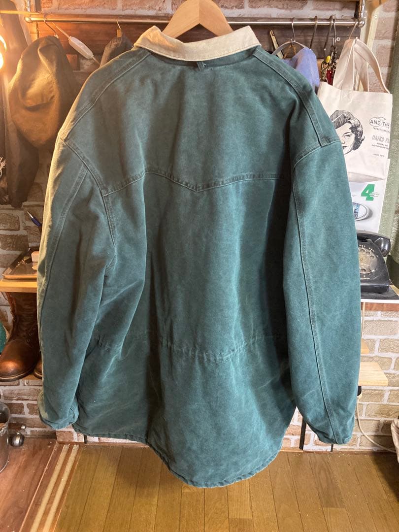 carharttサンドストーンランチコート2xl USA90sハードグリーンです