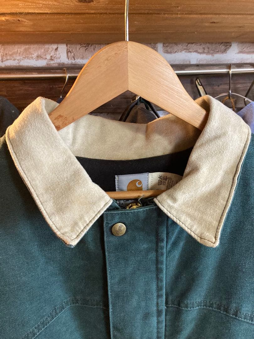 carharttサンドストーンランチコート2xl USA90sハードグリーンです