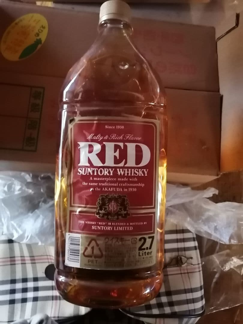 サントリー レッド 2.7L 大容量　昭和レトロ　ウイスキー