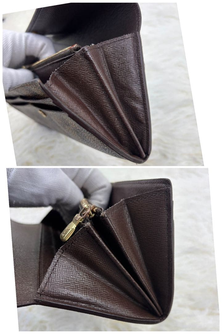 美品！ルイヴィトン 長財布 ダミエ エベヌポルトフォイユ サラ カード10枚収納
