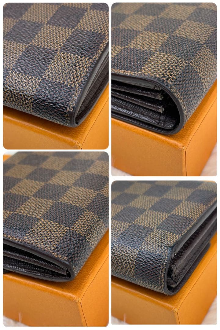 美品！ルイヴィトン 長財布 ダミエ エベヌポルトフォイユ サラ カード10枚収納