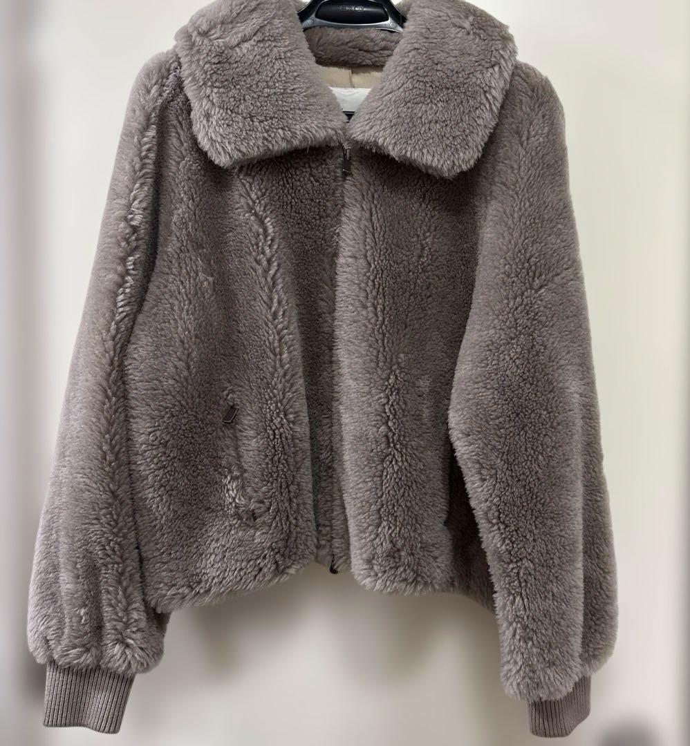 diagram ダイアグラム フェイクファーコート 未使用　38 定価5万超