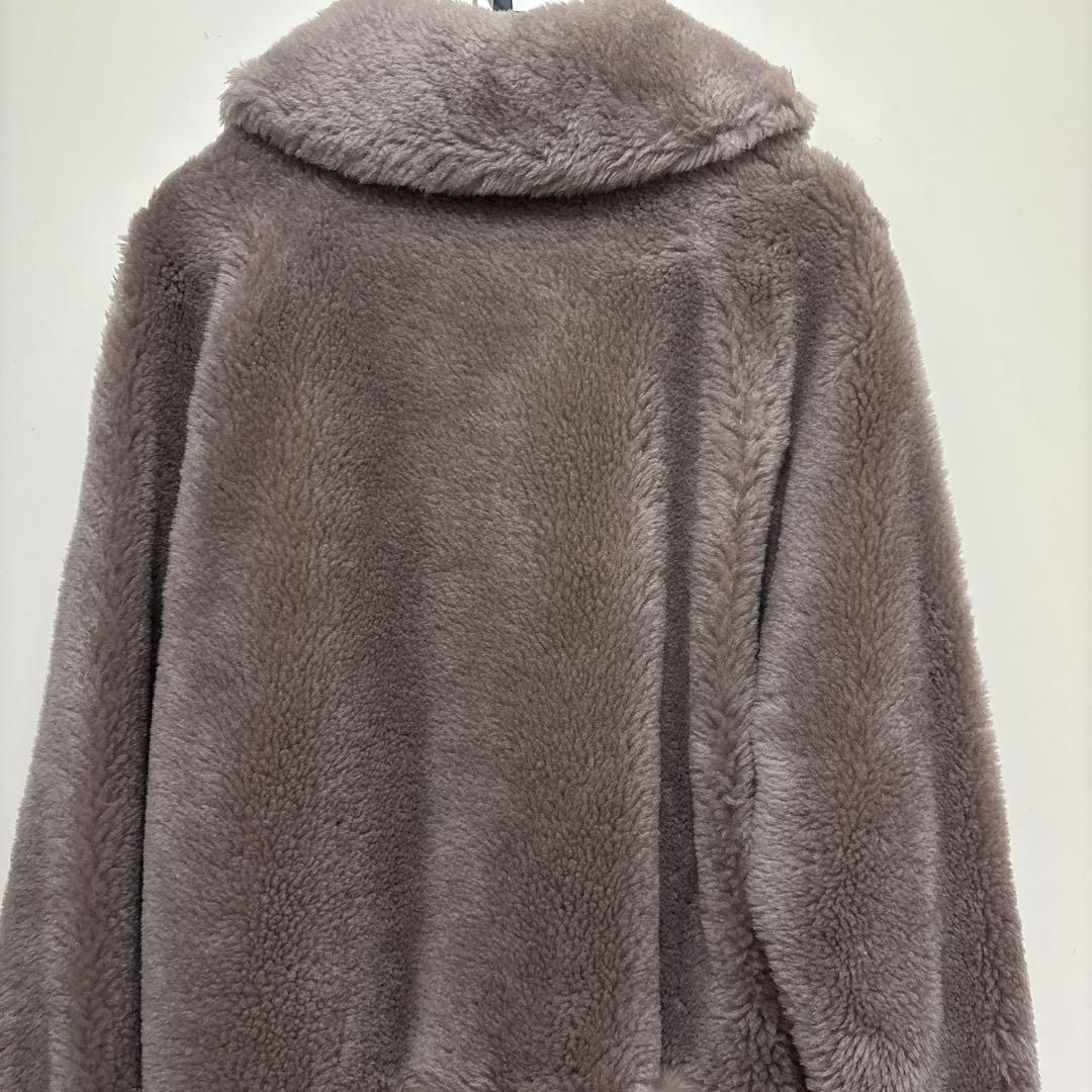 diagram ダイアグラム フェイクファーコート 未使用　38 定価5万超