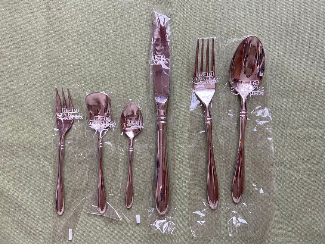 AZUMA インペリアル 18-18 食事用3本,ケーキフォーク,他,計6本