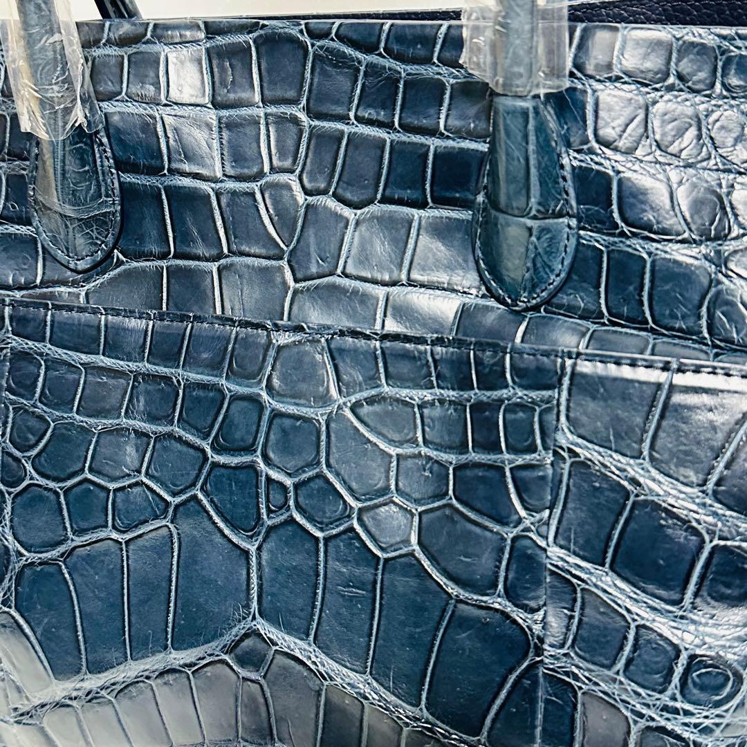 【新品未使用】Alumuco クロコダイル　トートバッグ