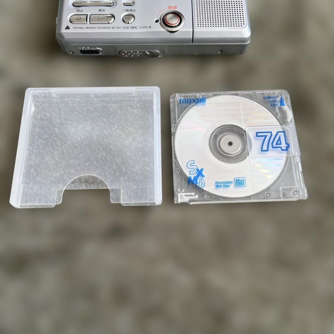 SONY ポータブルMDプレーヤー MZ-B10 動作品 MDディスク1枚付き